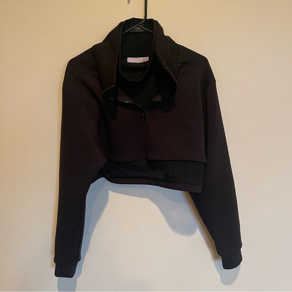 Saski Collection | Crop Mesh Pullover - Picture 8 of 11